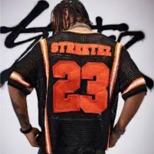 Streetz Black and Orange Men's Jersey